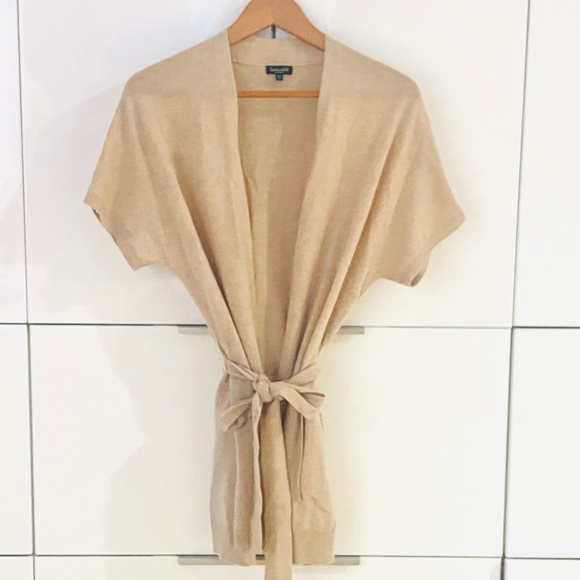 Splendid 100% Cashmere Kimono Sweater Wrap w Belt - GORGEOUS!! - Picture 1 of 11